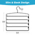 5-Tier Pants Hangers Set - 4 Pack