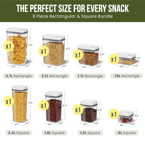 Pump Lock Airtight Food Storage Containers