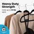 Velvet Felt Non Slip Clothing Hangers - 50 Pack